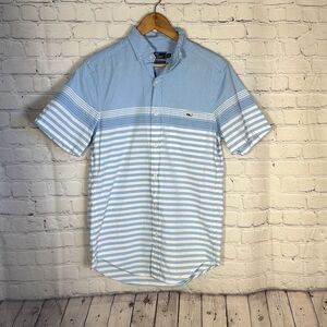 Vineyard Vines Slim Fit Tucker‎ Shirt Short Sleeve Shirt size XS Cotton Tencel